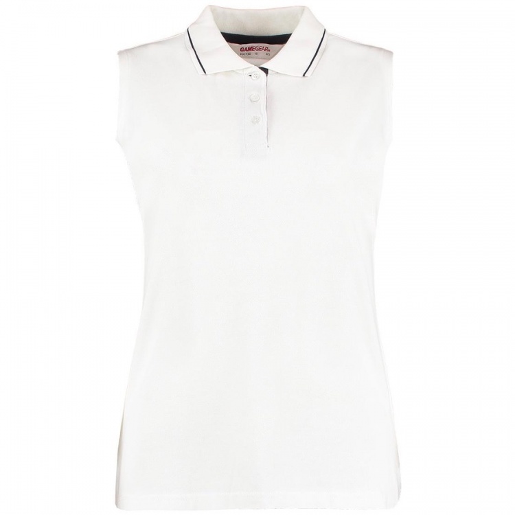 Kustom Kit K730  Ladies Proactive Sleeveless Cotton Piqu Polo Shirt